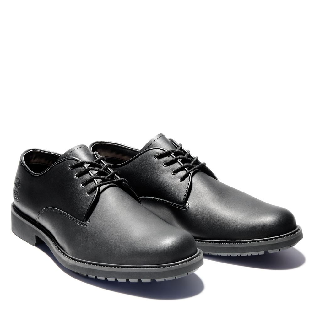 Pantofi Oxford Timberland Barbati Negrii - Stormbuck Waterproof - Romania - GUEQRA648